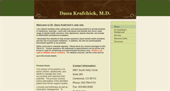 Desktop Screenshot of danakrafchickmd.com